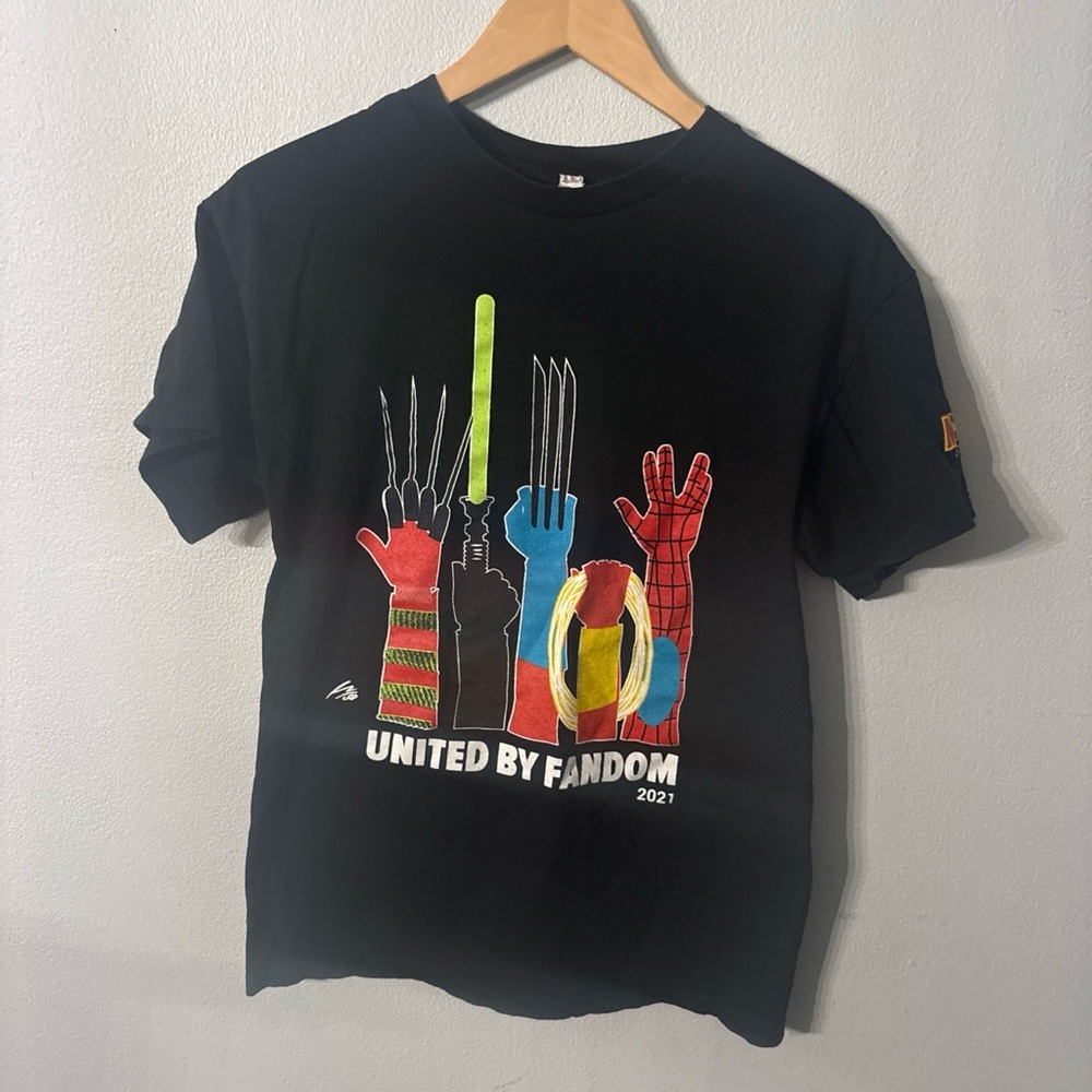 Orlando Mega Con Fandom T-shirt Black Size Medium